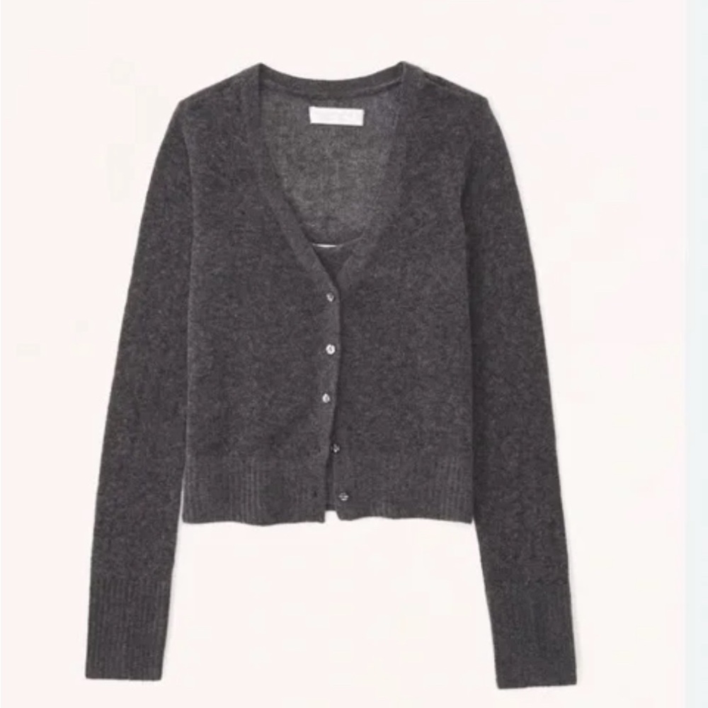 Abercrombie merino wool cardigan and tank set